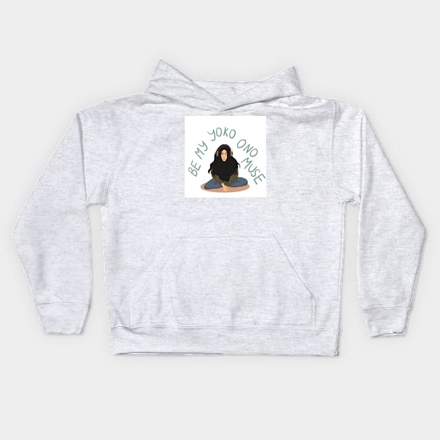 Yoko Ono Muse Kids Hoodie by Binka